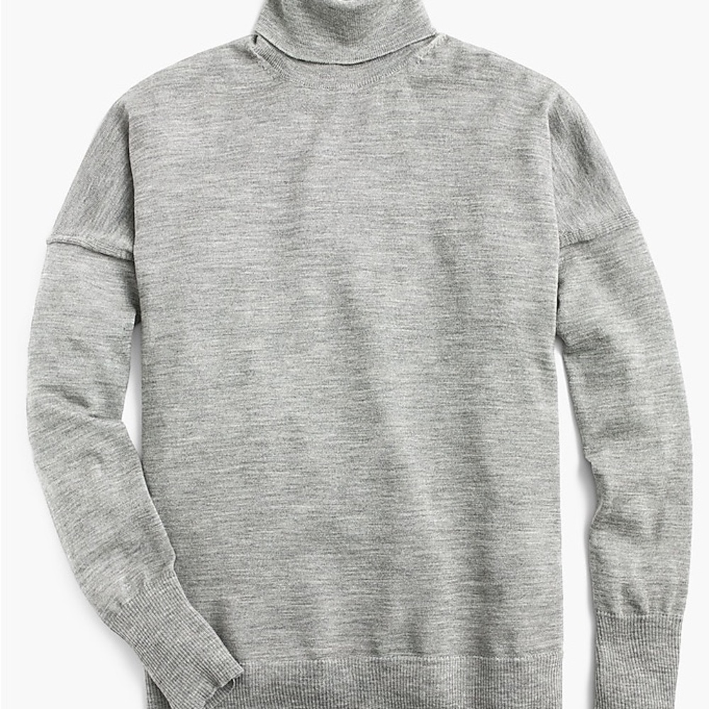 Gray Turtleneck Sweater